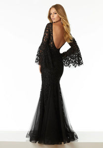 Size 6 Morilee Black Evening Dress