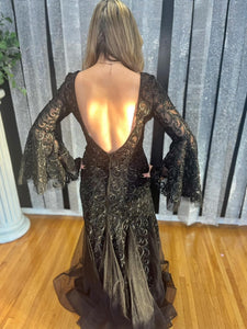 Size 6 Morilee Black Evening Dress