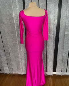 Size 4 hot pink prom gown