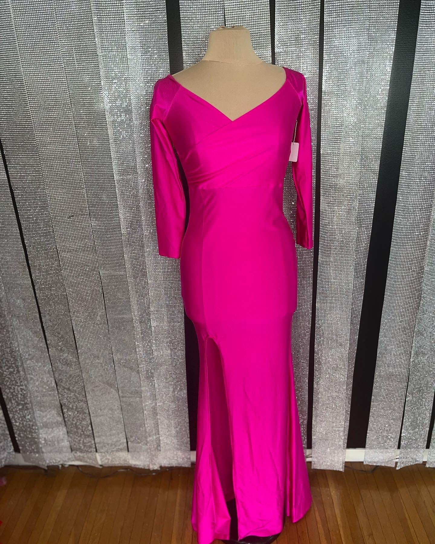 Size 4 hot pink prom gown